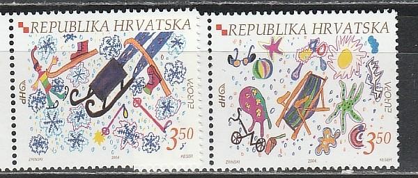 Хорватия 2004, Европа, Отдых, 2 марки